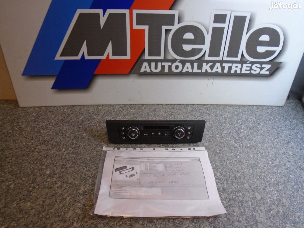 [GYÁRI BONTOTT, újszerű] BMW - Klíma vezérlő panel - 3-AS / E92+LCI ;
